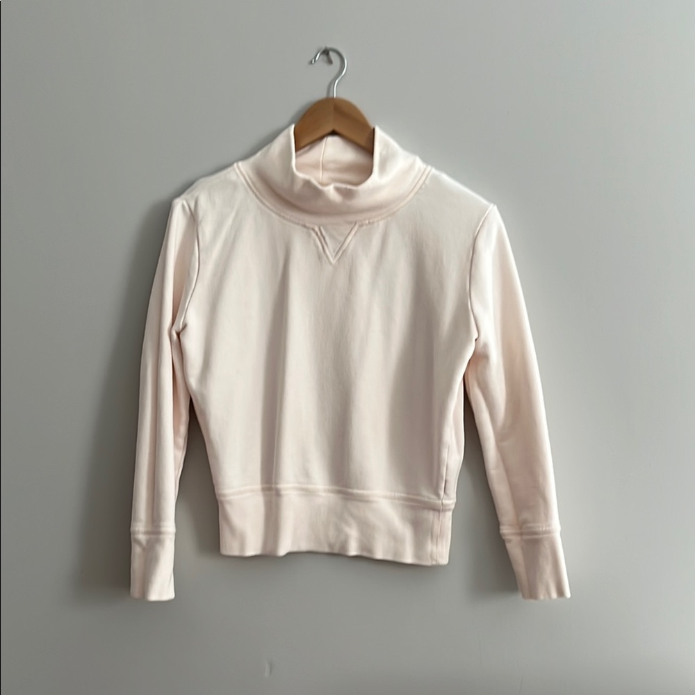 Madewell cream turtleneck sweatshirt